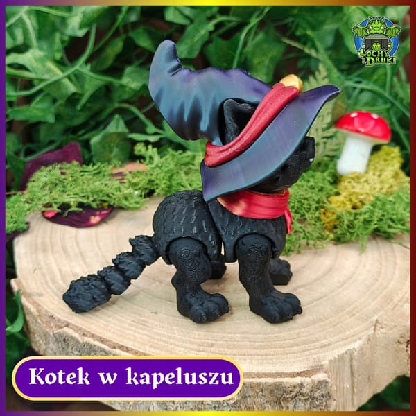 Black Cat Witch 3D Figurine with Removable Hat – Dungeons & Dragons