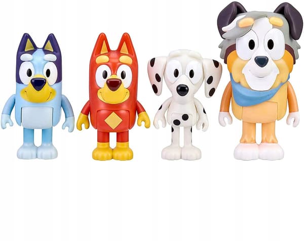 BLUEY Figure Set: SCHOOL PACK – Rusty, Chloe, Calypso and MOOSE