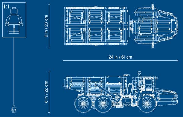 LEGO Technic Volvo 6x6 Articulated Lorry 42114