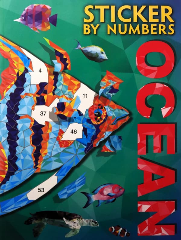 STICKER BY NUMBERS: OCEAN (BOOK)