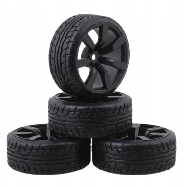 4x 12 mm rubber tyres – Adapter – Use durable, wear-resistant replacements – Universal
