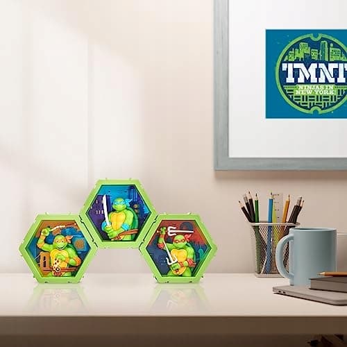 WOW! PODS – 4D Ninja Turtles Leonardo, Unique Connectable Collectable Bobbl