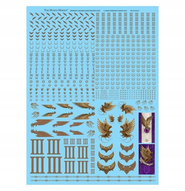 Warhammer 40K Emperor’s Children Legion Decal Sheet