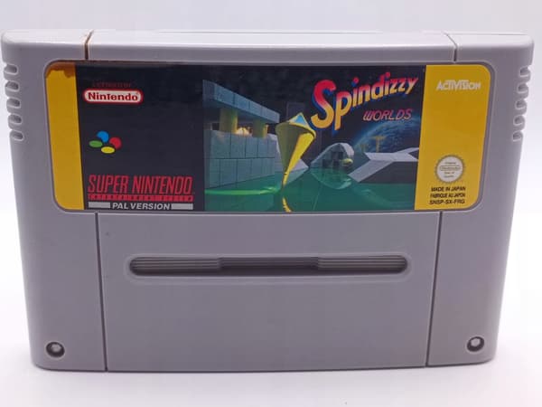 SPINDIZZY WORLDS Nintendo SNES boxed