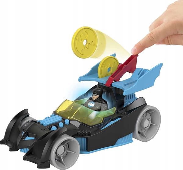 IMAGINEXT DC BAT-TECH BATMOBILE AND BATMAN FIGURINE + TOY CAR