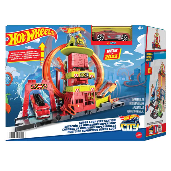 Hot Wheels City Fire Station with Loop Set HKX41