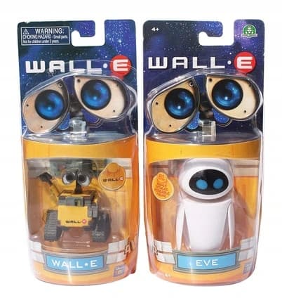 HIT FIGURINES FROM THE FILM WALL-E: WALL-E AND EVE, THE ROBOTS