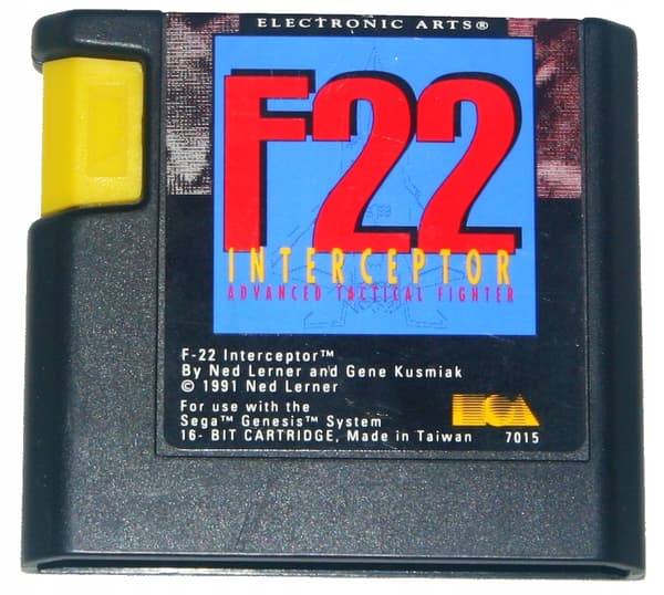 F-22 Interceptor – a game for the Sega Mega Drive and Genesis consoles.