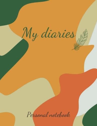 Army notebook; military camouflage journal, diary, gift, cute, fun