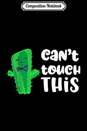 Composition Notebook: 'Can't Touch This' Bowtie – A Funny Novelty Journal/Notebook