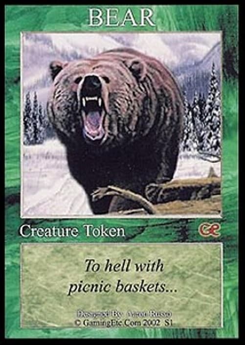 Magic: The Gathering Bear Token