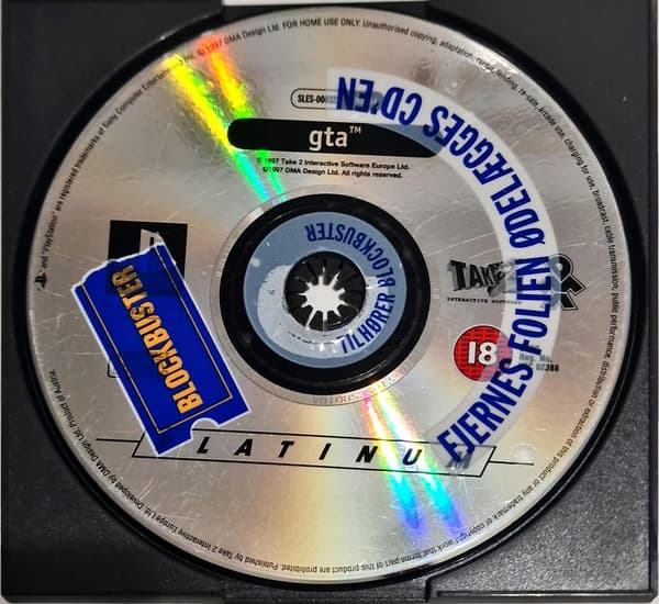 GRAND THEFT AUTO (GTA) PSX GAME – DISC ONLY
