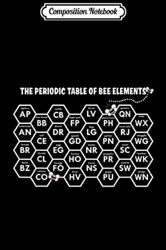 Composition Notebook: White Beekeepers’ Periodic Table of Bee Elements