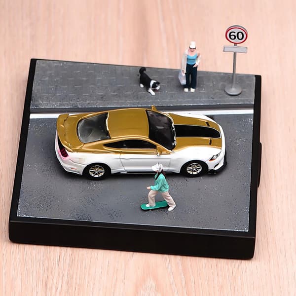1/64 Scale model car Display stand Model train Scenery layout Micro-scenery stand