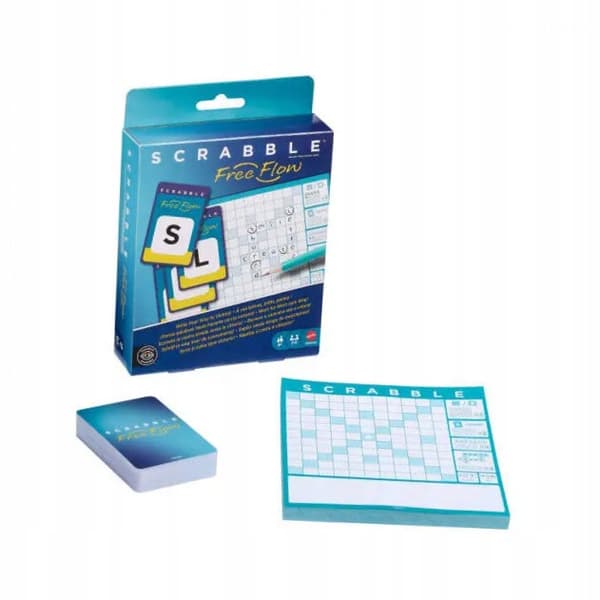 Mattel Scrabble Free Flow Word Game Jmy10