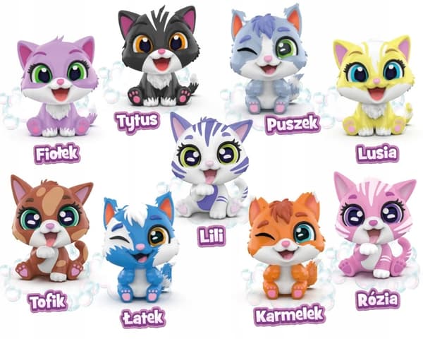 EPEE BRUDASKI BATH TIME SET: Tytus the Kitten, bath, mud