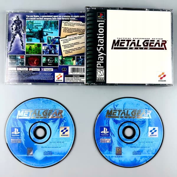 Metal Gear Solid | PS1 | PSX | PLAYSTATION 1 | BIG BOX EDITION