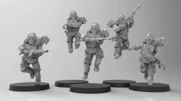 Lunar Auxilia Drop Troopers 32 mm