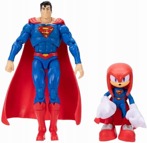 DC X SONIC KNUCKLES SUPERMAN JAKKS FIGURE SET