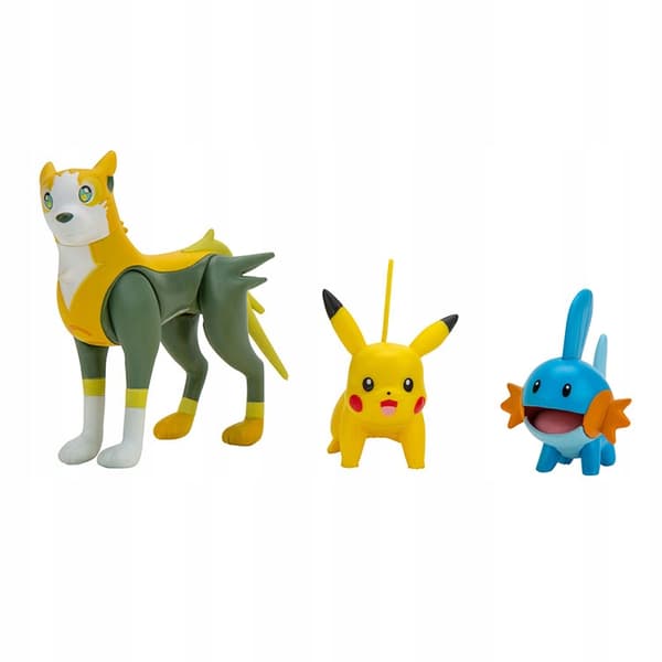 Pokémon 3-piece set: Boltund, Mudkip, Pikachu (42589)