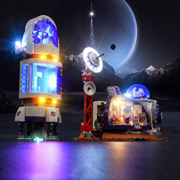 LED LIGHTING FOR LEGO BRICKS: Mars base, rocket, pilot, lights