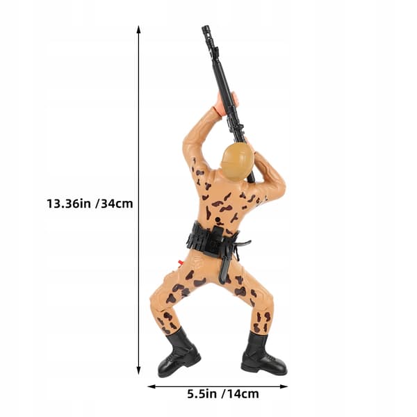 2 PLASTIC CRAWLING ARMY SOLDIERS FOR BOYS