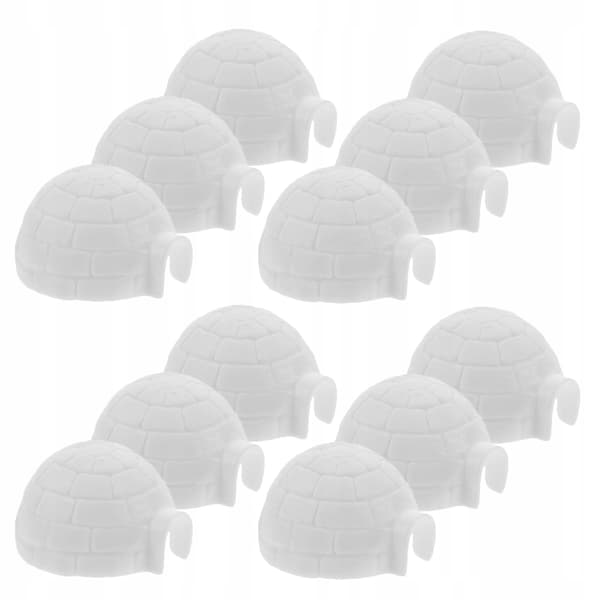 12 DECORATIVE ICE HOUSES – FIGURINES FOR BACKLIGHTING AND DIY PROJECTS