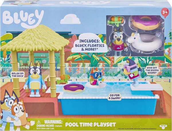 Moose Toys Bluey Pool Time Set – Bluey’s Pool Fun