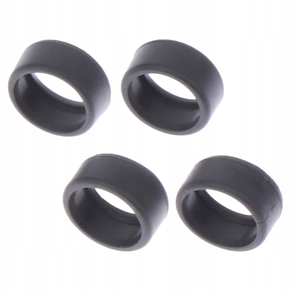 Set of 4 modified RC Model car tyres – rubber flat tyre set