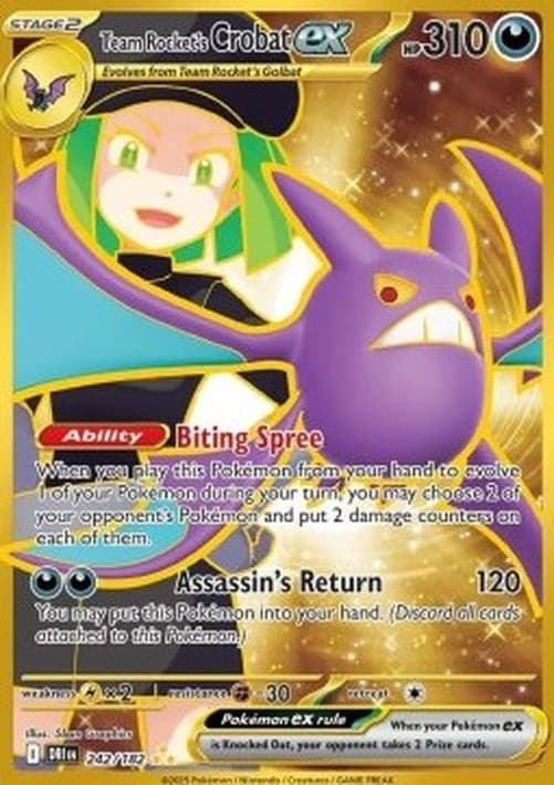 Pokemon Team Rocket's Crobat ex