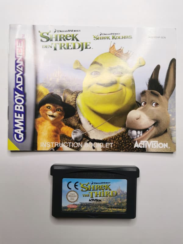 Shrek the Third + Nintendo Game Boy Advance (GBA) instruction manual