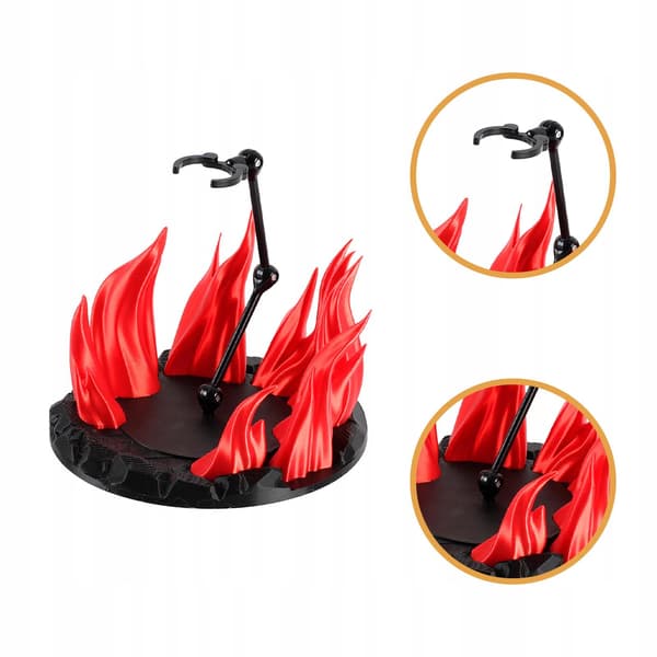 Action figure display stand Support stand model Display holder base Red doll display stand
