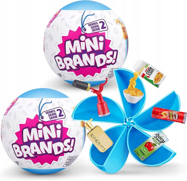 5 Surprise Mini Brands Global Series 2 Mystery Cap