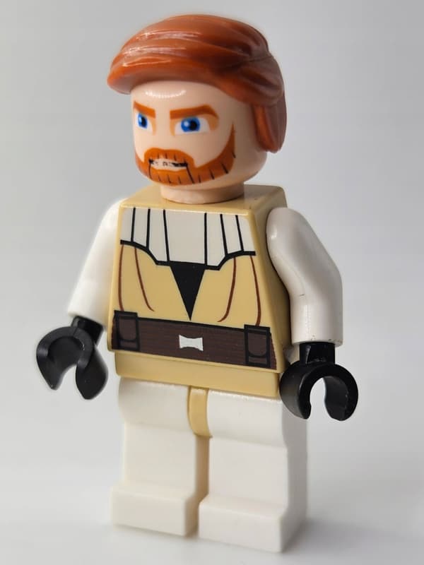 Lego Star Wars minifigure sw0197 Obi-Wan Kenobi DEFECT /