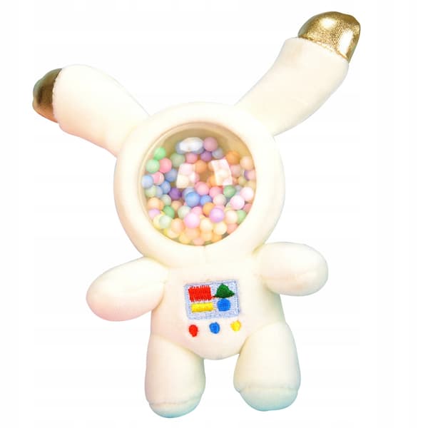 A CHARMING PLUSH KEYRING: ASTRONAUT RABBIT FOR KEYS AND BACKPACKS