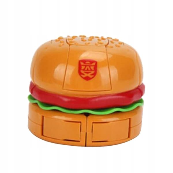 Hamburger Robot Action Figure, Transformable Toy for Children, Boys