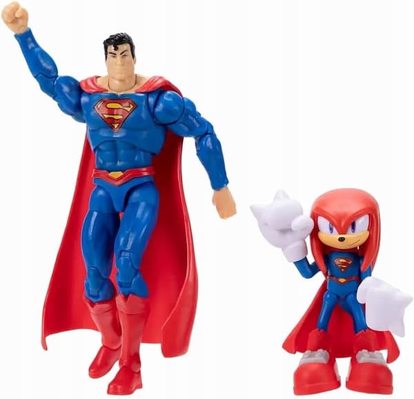 DC X SONIC KNUCKLES SUPERMAN JAKKS FIGURE SET