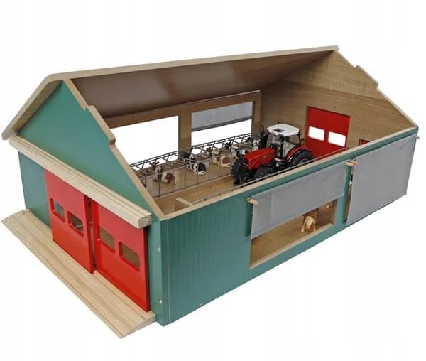 WOODEN COW SHEET 1:32 WITH WINDOWS AND BLINDS