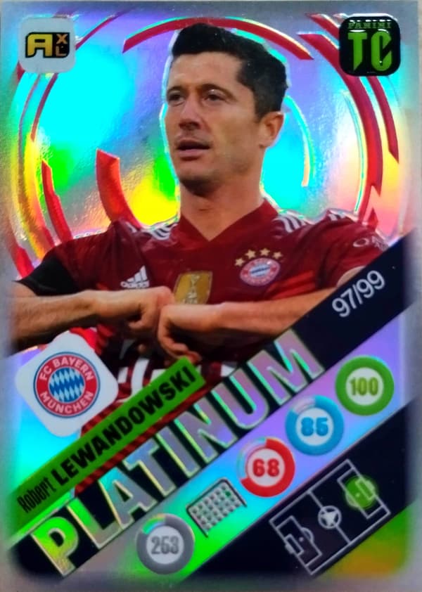 PANINI TOP CLASS LIMITED PLATINUM 97/99 ROBERT LEWANDOWSKI BAYERN