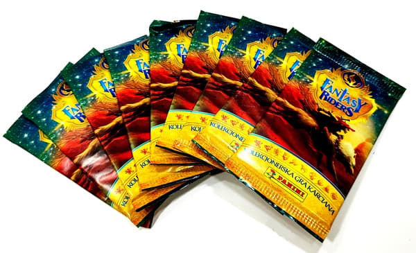 FANTASY RIDERS CARDS. 9 PACKETS (54 CARDS) DESIGN 2