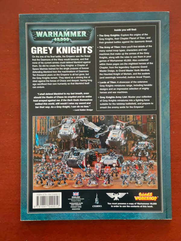 Warhammer 40,000 Codex: Grey Knights (5th Edition)