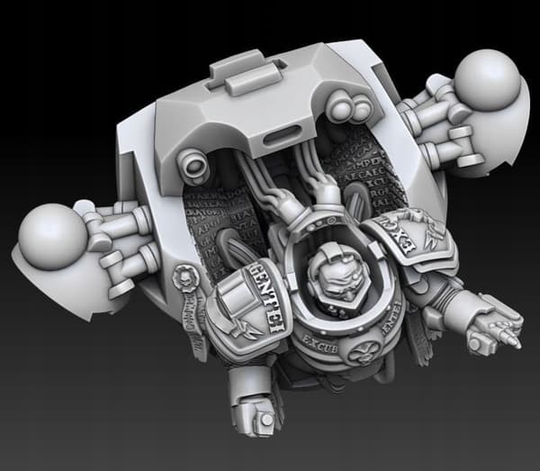 Additional Silver Wardens Demon Slayer components – proxy miniatures for board games/D&D/GURPS