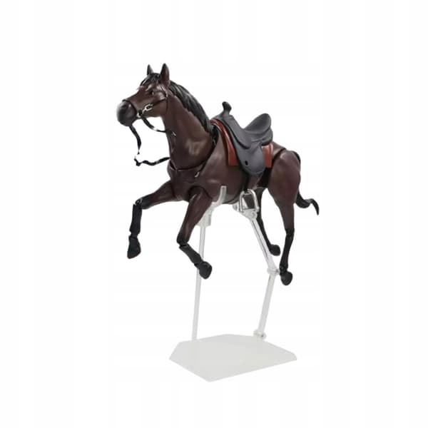 Pony figurine – Action figure model, poseable, home décor – brown