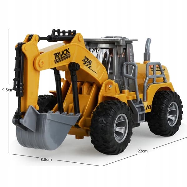 Miniature 2.4G RC construction vehicle, 5 channels – great fun!