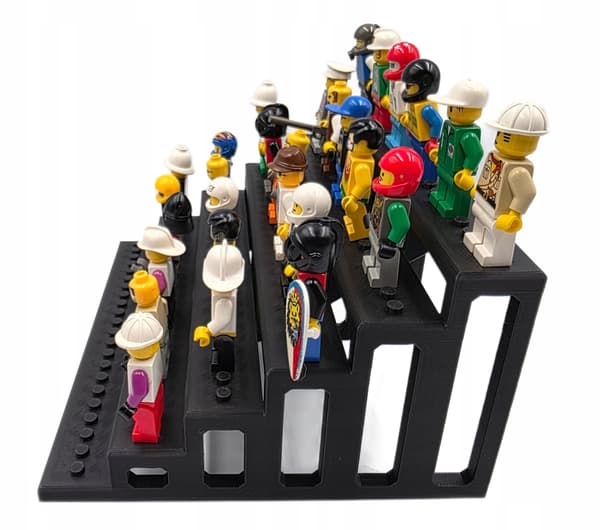 STEPPED DISPLAY STAND FOR MINIFIGURES – DISPLAY STAND FOR 36 FIGURES