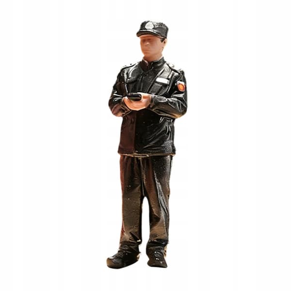 1/64 Scale Security Guard Figure – Mini People for a DIY Doll’s House Project