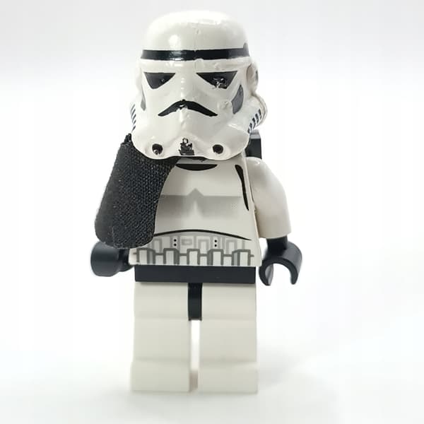 LEGO sw0271 Sandtrooper – Black Pauldron Backpack – helmet defects