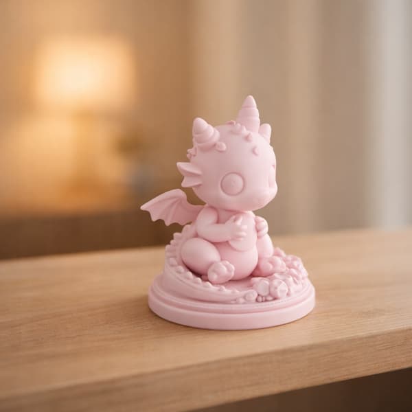FANTASY DRAGON FIGURINE ON A BASE – DECORATIVE HOME ACCESSORY, AVAILABLE IN MANY COLOURS