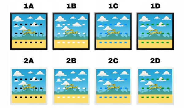 Personalised LEGO Minifigure Display Frame 71005 The Simpsons