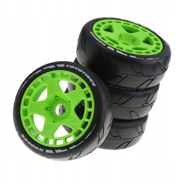 4 pieces 1/8 1/7 Resist Buggy, fluorescent green